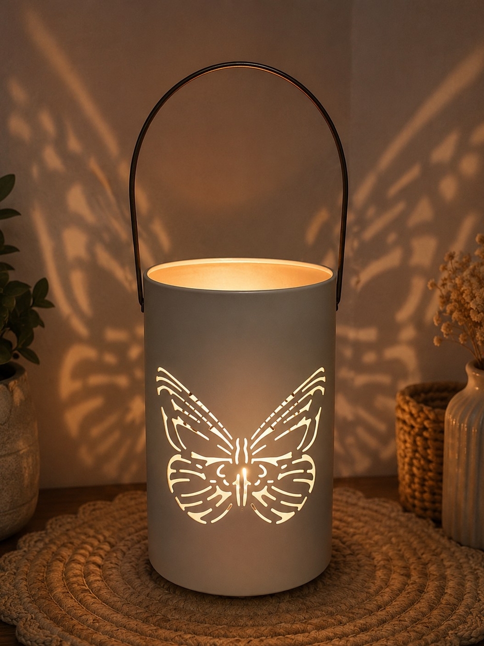 Dolly Parton Metal Butterfly Lantern